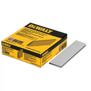 DEWALT 1-1/2 in. x 7/32 in. 18-Gauge Glue Collated Bright Steel Staples (3,000 per Box)