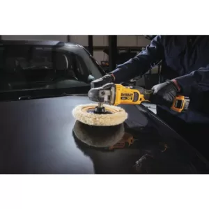 DEWALT 20-Volt MAX XR Cordless Brushless 7 in. Variable Speed Rotary Polisher with (2) 20-Volt 5.0Ah Batteries & Charger