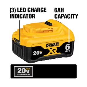 DEWALT 20-Volt MAX Cordless Band Saw with (1) 20-Volt Battery 5.0Ah & (1) 20-Volt Battery 6.0Ah