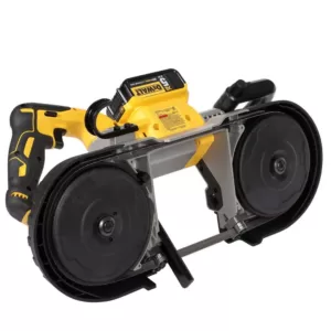 DEWALT 20-Volt MAX XR Cordless Brushless Deep Cut Band Saw with 4-1/2 in. Grinder & (2) 20-Volt Batteries 5.0Ah