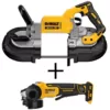 DEWALT 20-Volt MAX XR Cordless Brushless Deep Cut Band Saw with 4-1/2 in. Grinder