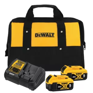 DEWALT 20-Volt MAX XR Cordless Brushless Deep Cut Band Saw with 1-1/2 in. Die Grinder & (2) 20-Volt Batteries 5.0Ah