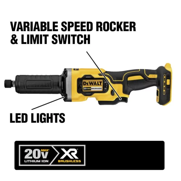 DEWALT 20-Volt MAX XR Cordless Brushless Deep Cut Band Saw with 1-1/2 in. Die Grinder