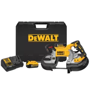 DEWALT 20-Volt MAX Cordless Brushless 5 in. Dual Switch Bandsaw with (2) 20-Volt Batteries 5.0Ah & Charger