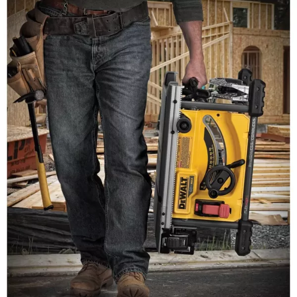 DEWALT FLEXVOLT 60-Volt MAX  Cordless Brushless 8-1/4 in. Table Saw Kit with (1) FLEXVOLT 6.0Ah Battery