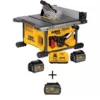 DEWALT FLEXVOLT 60-Volt MAX  Cordless Brushless 8-1/4 in. Table Saw Kit with (3) FLEXVOLT 6.0Ah Batteries