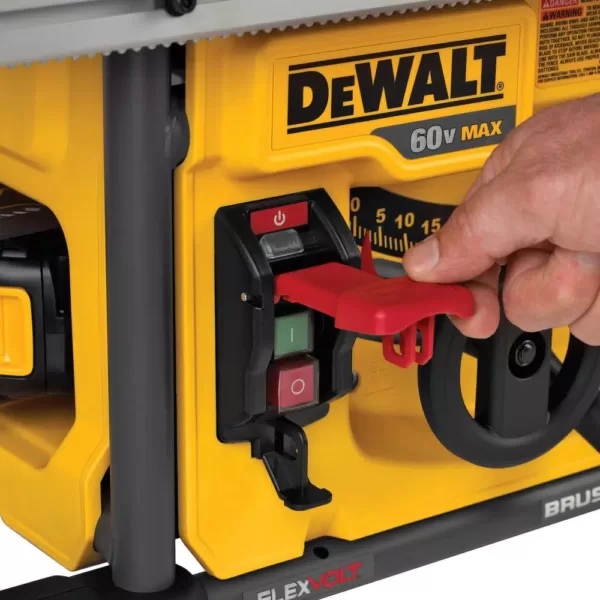 DEWALT FLEXVOLT 60-Volt MAX  Cordless Brushless 8-1/4 in. Table Saw Kit, (1) FLEXVOLT 6.0Ah & (1) FLEXVOLT 9.0Ah Battery