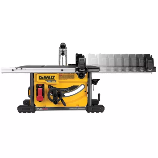 DEWALT FLEXVOLT 60-Volt MAX  Cordless Brushless 8-1/4 in. Table Saw Kit, (1) FLEXVOLT 6.0Ah & (1) FLEXVOLT 9.0Ah Battery