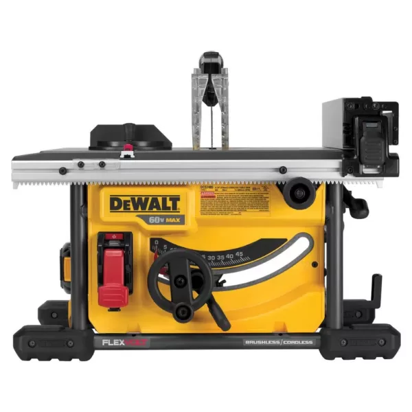 DEWALT FLEXVOLT 60-Volt MAX  Cordless Brushless 8-1/4 in. Table Saw Kit with (2) FLEXVOLT 6.0Ah Batteries