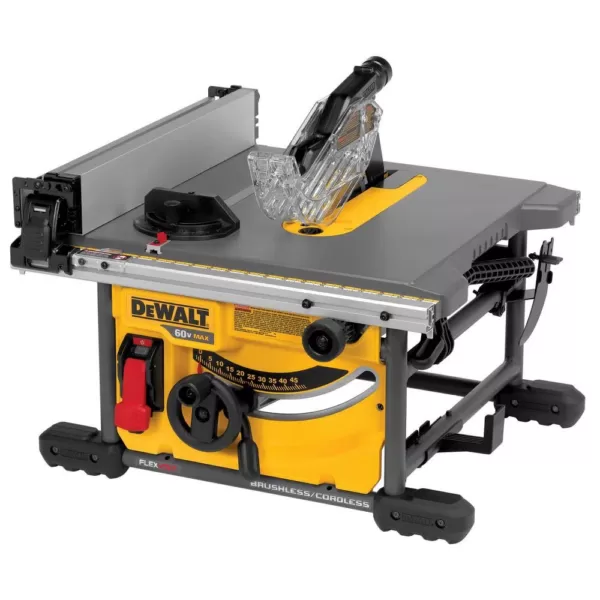 DEWALT FLEXVOLT 60-Volt MAX  Cordless Brushless 8-1/4 in. Table Saw Kit with (2) FLEXVOLT 6.0Ah Batteries