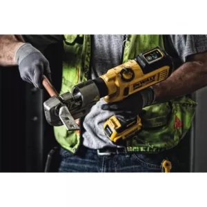 DEWALT 20-Volt MAX Cordless Died Cable Crimping Tool with (2) 20-Volt 4.0Ah Batteries, Charger & Case