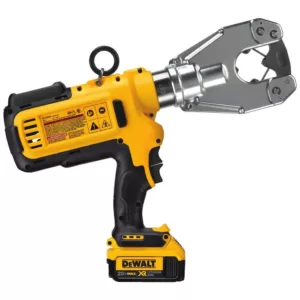 DEWALT 20-Volt MAX Cordless Dieless Cable Crimping Tool with (2) 20-Volt 4.0Ah Batteries, Charger, Case & Cable Cutting Tool