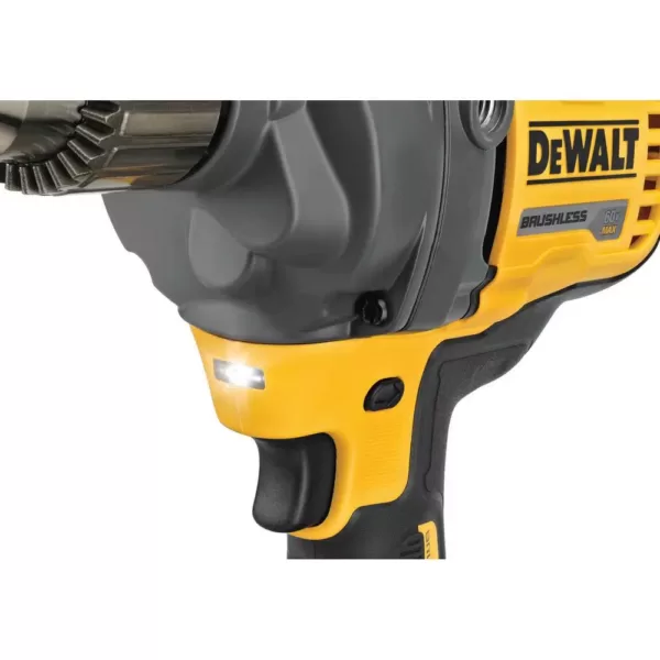 DEWALT FLEXVOLT 60-Volt MAX Cordless Brushless 1/2 in. Mixer/Drill with E-Clutch & (1) FLEXVOLT 6.0Ah Battery