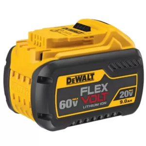 DEWALT FLEXVOLT 60-Volt MAX Cordless Brushless 1/2 in. Mixer/Drill with (1) FLEXVOLT 9.0Ah & (1) FLEXVOLT 6.0Ah Battery