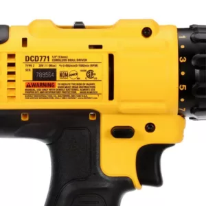 DEWALT 20-Volt MAX Cordless 1/2 in. Drill/Driver, (2) 20-Volt 1.3Ah Batteries, Charger & Bag