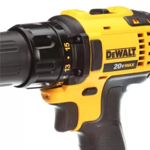 DEWALT 20-Volt MAX Cordless Compact 1/2 in. Drill/Drill Driver with (2) 20-Volt 1.3Ah Batteries, Charger & Bag