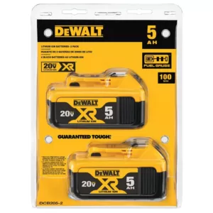 DEWALT 20-Volt MAX XR Cordless Brushless 1/2 in. Drill/Driver with (3) 20-Volt 5.0Ah Batteries & Charger