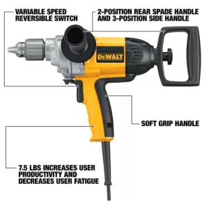 DEWALT 9 Amp 1/2 in. Spade Handle Drill