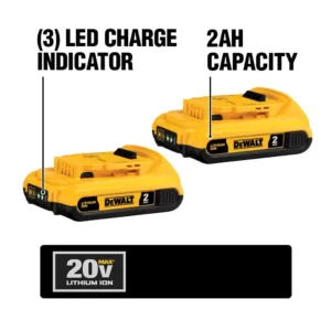 DEWALT 18-Volt to 20-Volt MAX Lithium-Ion Battery Adapter Kit (2-Pack)