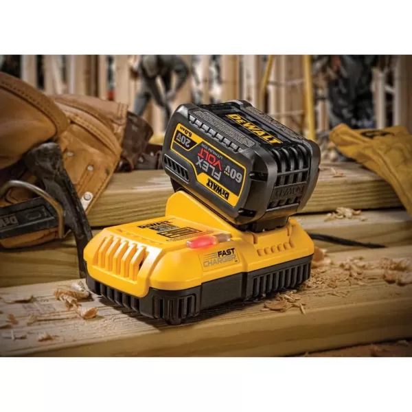 DEWALT FLEXVOLT 20-Volt/60-Volt MAX Lithium-Ion 9.0Ah Battery Pack with Fan Cooled Fast Charger