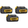 DEWALT 20-Volt MAX Premium Lithium-Ion 3.0Ah Battery Pack (3-Pack)