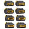 DEWALT 20-Volt MAX Premium Lithium-Ion 3.0Ah Battery Pack (8-Pack)