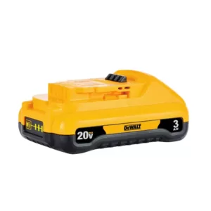 DEWALT 20-Volt MAX Lithium-Ion 3.0 Ah Compact Battery with (1) 20-V Battery 5.0 Ah