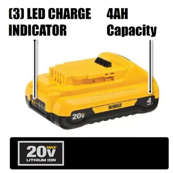 DEWALT 20-Volt MAX Compact Lithium-Ion 4.0Ah Battery Pack (10-Pack)