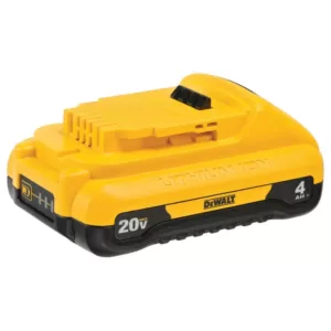 DEWALT 20-Volt MAX Compact Lithium-Ion 4.0Ah Battery Pack