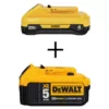 DEWALT 20-Volt MAX Lithium-Ion 4.0 Ah Compact Battery with (1) 20-V Battery 5.0 Ah