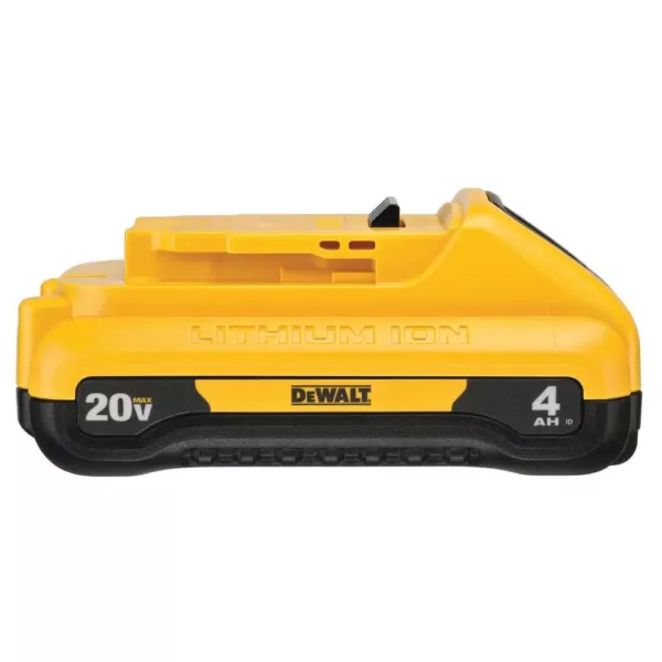 DEWALT 20-Volt MAX Lithium-Ion 4.0 Ah Compact Battery with (1) 20-V Battery 5.0 Ah