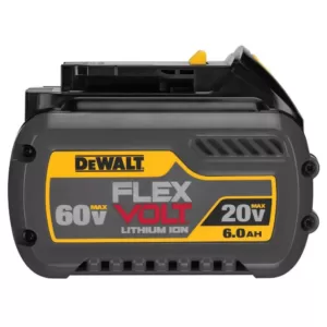 DEWALT FLEXVOLT 20-Volt/60-Volt MAX Lithium-Ion 6.0Ah Battery Pack (3-Pack)