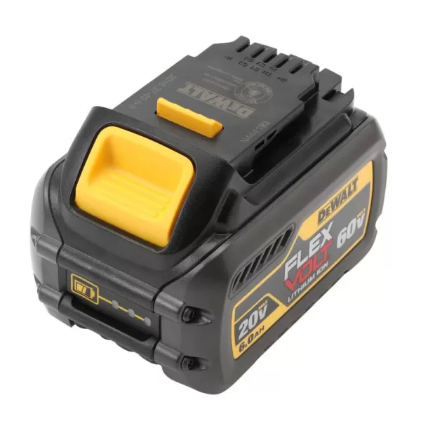 DEWALT FLEXVOLT 20-Volt/60-Volt MAX Lithium-Ion 6.0Ah Battery Pack with 6 Amp Output Charger