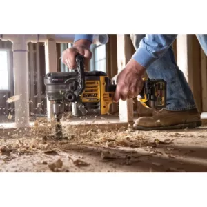 DEWALT FLEXVOLT 60-Volt MAX Cordless Brushless 1/2 in. Stud & Joist Drill, (2) FLEXVOLT 6.0Ah Batteries & Swivel Head Shear