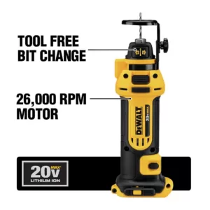 DEWALT 20-Volt MAX XR Cordless Brushless Drywall Screw Gun with (2) 20-Volt 5.0Ah Batteries & Cut-Out Tool