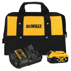 DEWALT 20-Volt MAX XR Cordless Brushless Drywall Screw Gun with (1) 20-Volt 5.0Ah Battery & Cut-Out Tool