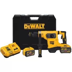 DEWALT FLEXVOLT 60-Volt MAX Brushless 1-9/16 in. SDS MAX Rotary Hammer, (2) FLEXVOLT 9.0Ah Batteries & Hammer Drill/Driver