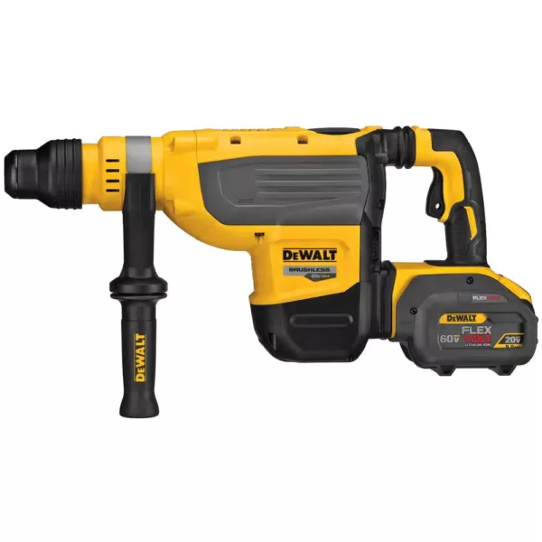 DEWALT FLEXVOLT 60-Volt MAX Brushless 1-7/8 in. SDS MAX Rotary Hammer, (2) FLEXVOLT 9.0Ah Batteries & 1/2 in. Impact Wrench