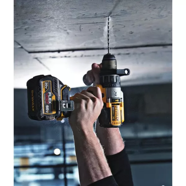 DEWALT 20-Volt MAX Cordless Brushless Combo Kit (2-Tool) with (1) FLEXVOLT 6.0Ah Battery, (1) 20-Volt 2.0 Battery & Charger