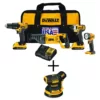 DEWALT 20-Volt MAX Cordless Combo Kit (4-Tool) with (2) 20-Volt 2.0Ah Batteries & 5 in. Random Orbital Sander