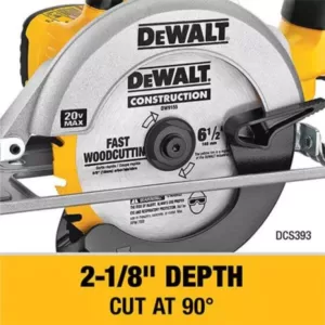 DEWALT 20-Volt MAX Cordless Combo Kit (6-Tool) with (1) 20-Volt 4.0Ah Battery, (1) 2.0Ah Battery & 3/8 in. Impact Wrench