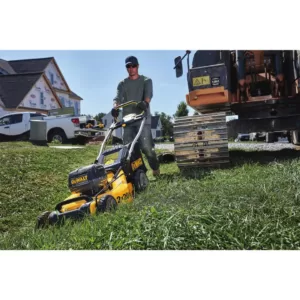 DEWALT 20 in. 20V MAX Lithium-Ion Cordless Walk Behind Push Lawn Mower with (2) 5.0Ah Batteries and Charger Included