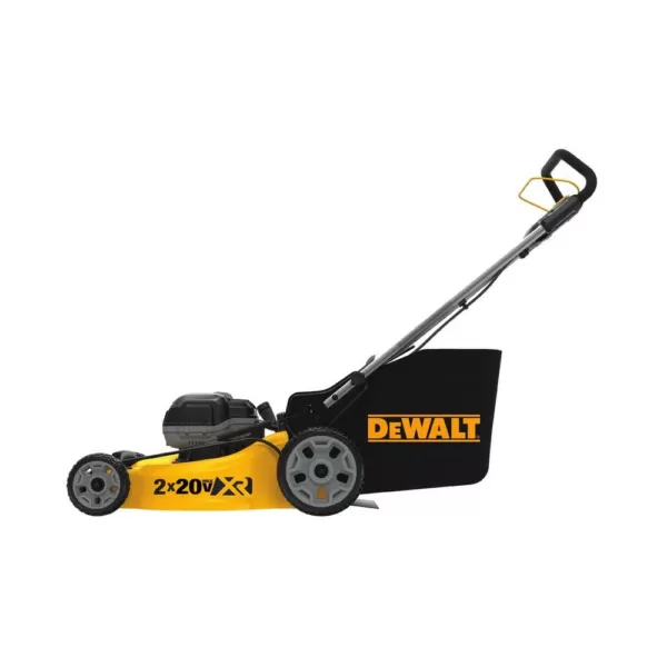 DEWALT 20 in. 20V MAX Lithium-Ion Cordless Walk Behind Push Lawn Mower with (2) 5.0Ah Batteries and Charger Included