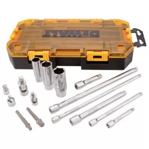 DEWALT 1/4 in. and 3/8 in. Drive Socket Set (34-Piece) with Bonus 15-Piece Accessory Set