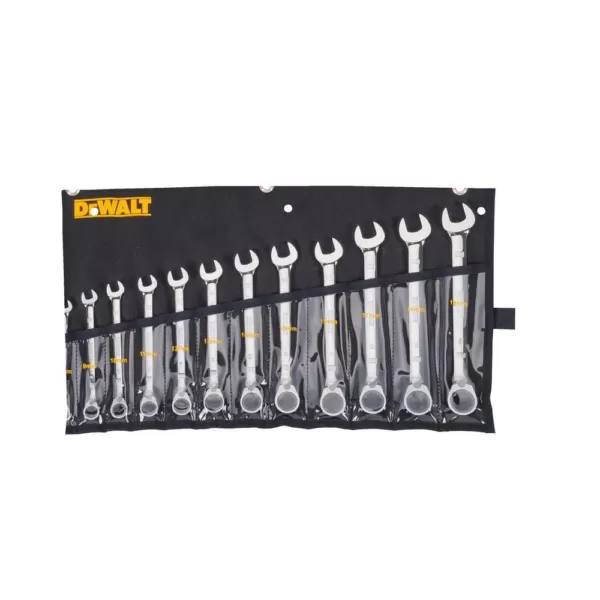 DEWALT Reversible Metric Ratcheting Wrench Set (12-Piece)