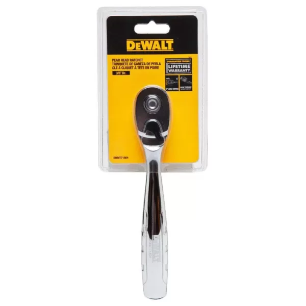 DEWALT 3/8 in. Drive Pear Head Ratchet