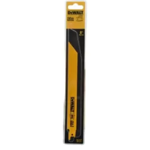 DEWALT 8 in. 14 Teeth per in. Straight Back Bi-Metal Reciprocating Saw Blade (5-Pack)