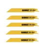 DEWALT 6 in. 18 Teeth per in. Straight Back Bi-Metal Reciprocating Saw Blade (5-Pack)