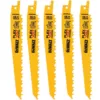 DEWALT FLEXVOLT 6 in. 6 Teeth per in. Bi-Metal Reciprocating Saw Blade Set (5-Pack)