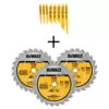 DEWALT FLEXVOLT Bi-Metal Reciprocating Saw Blade Set (8-Piece) w/ Bonus 7-1/4 in. 24-Teeth Carbide Circular Saw Blade (3-Pack)